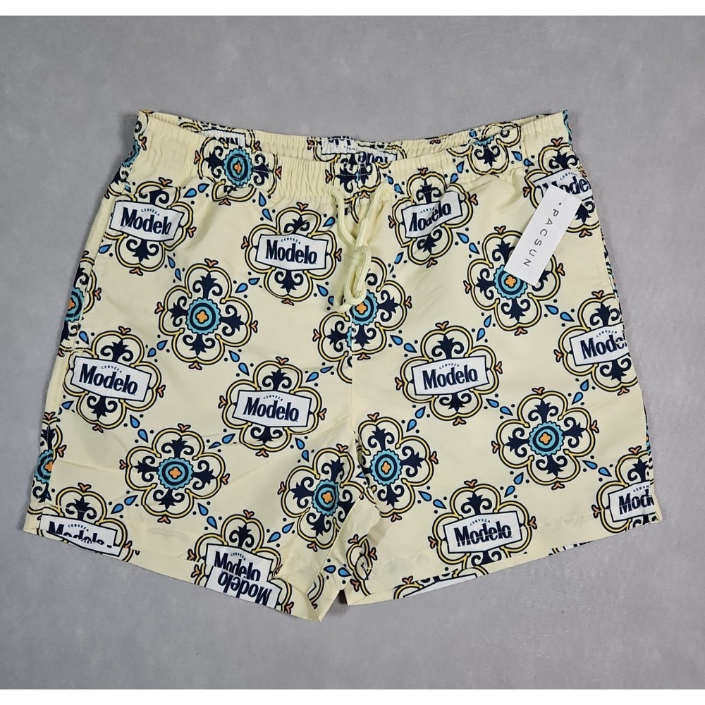 Pacsun x Modelo Mens Lined Swim Trunks Board Shorts‎ Size Small NWT